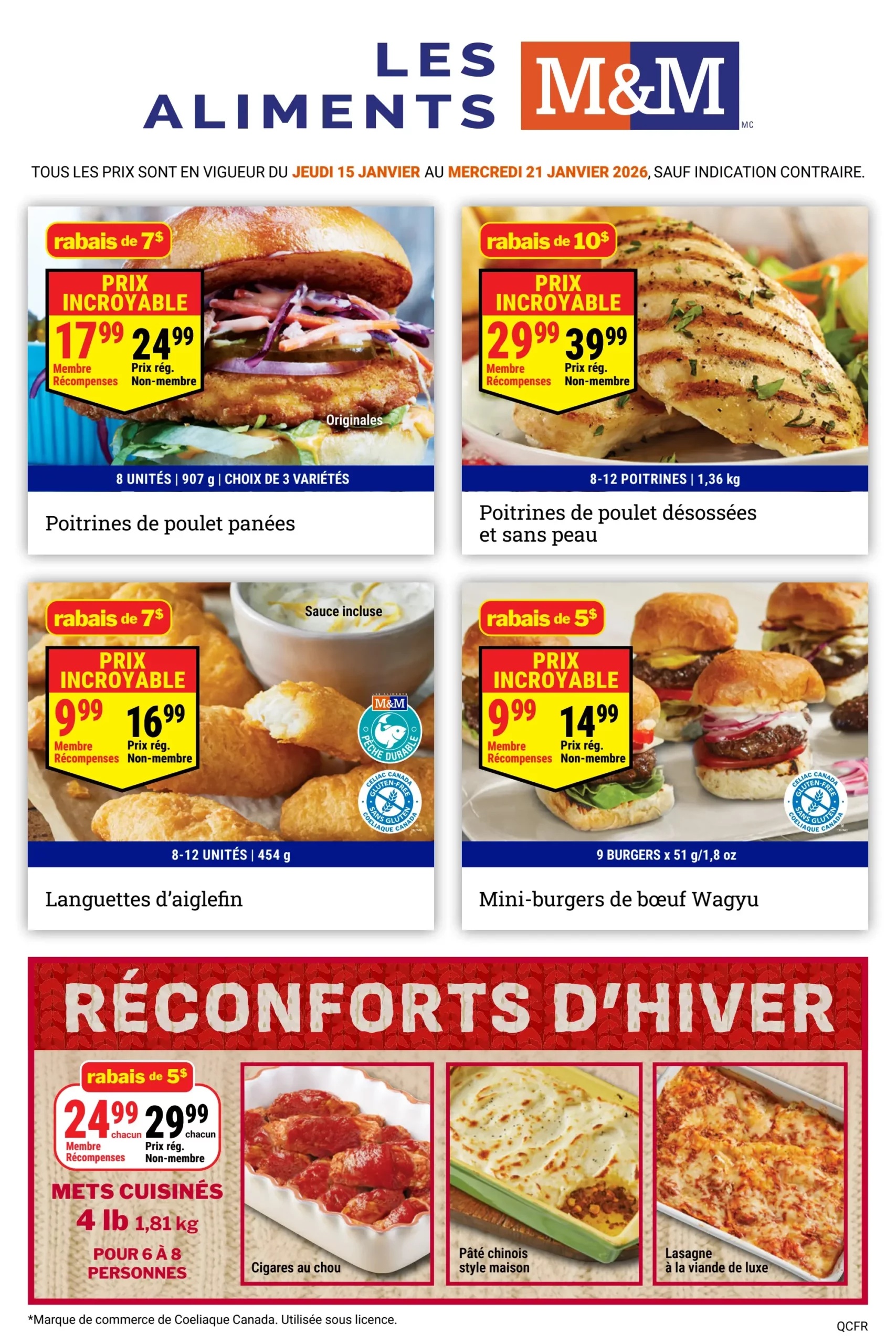 Circulaire Aliments M & M Du 15 Au 21 Janvier 2026 - Page 1