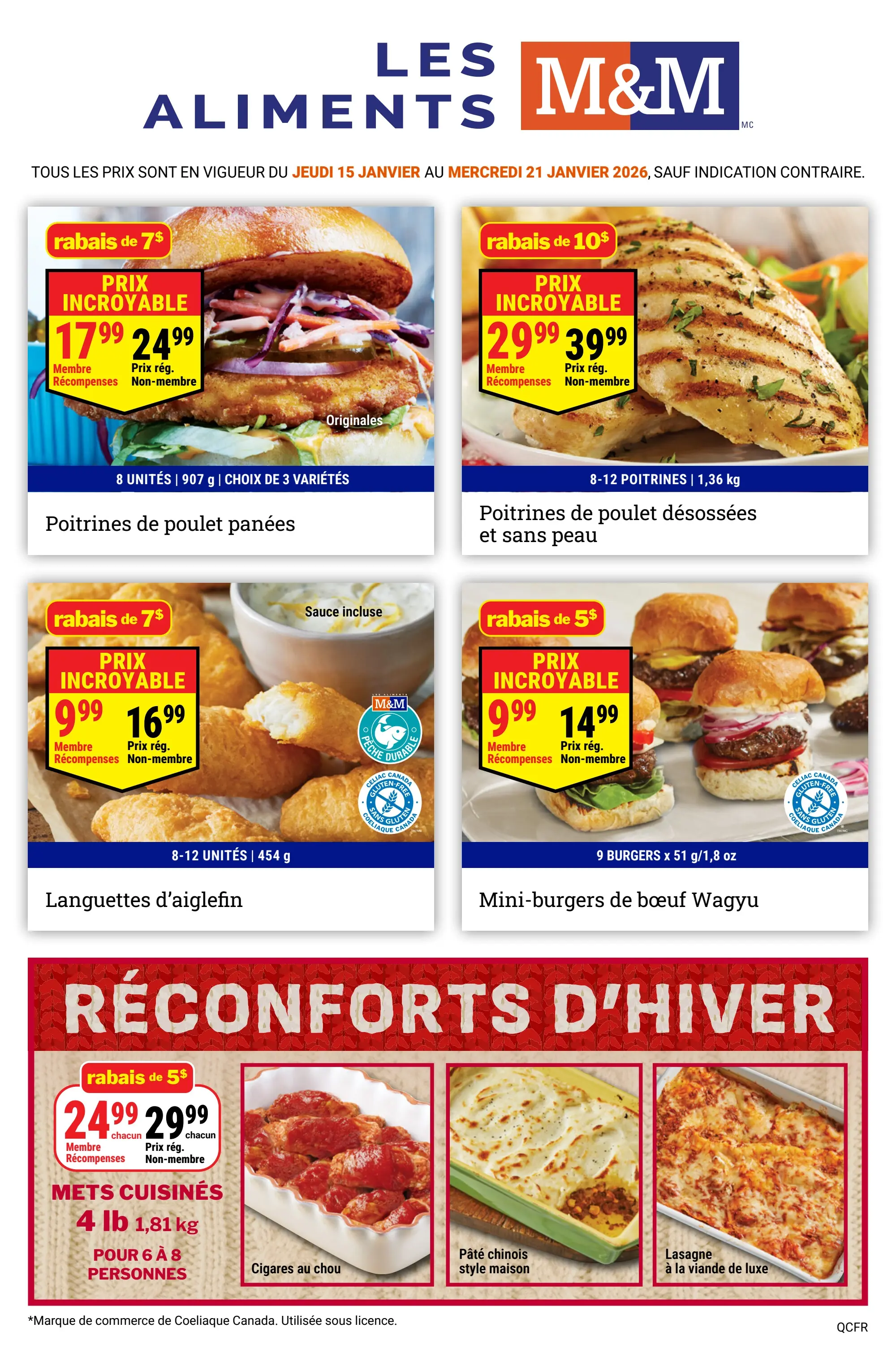 Circulaire Les Aliments M&M Du 15 Au 21 Janvier 2026 - Page 1