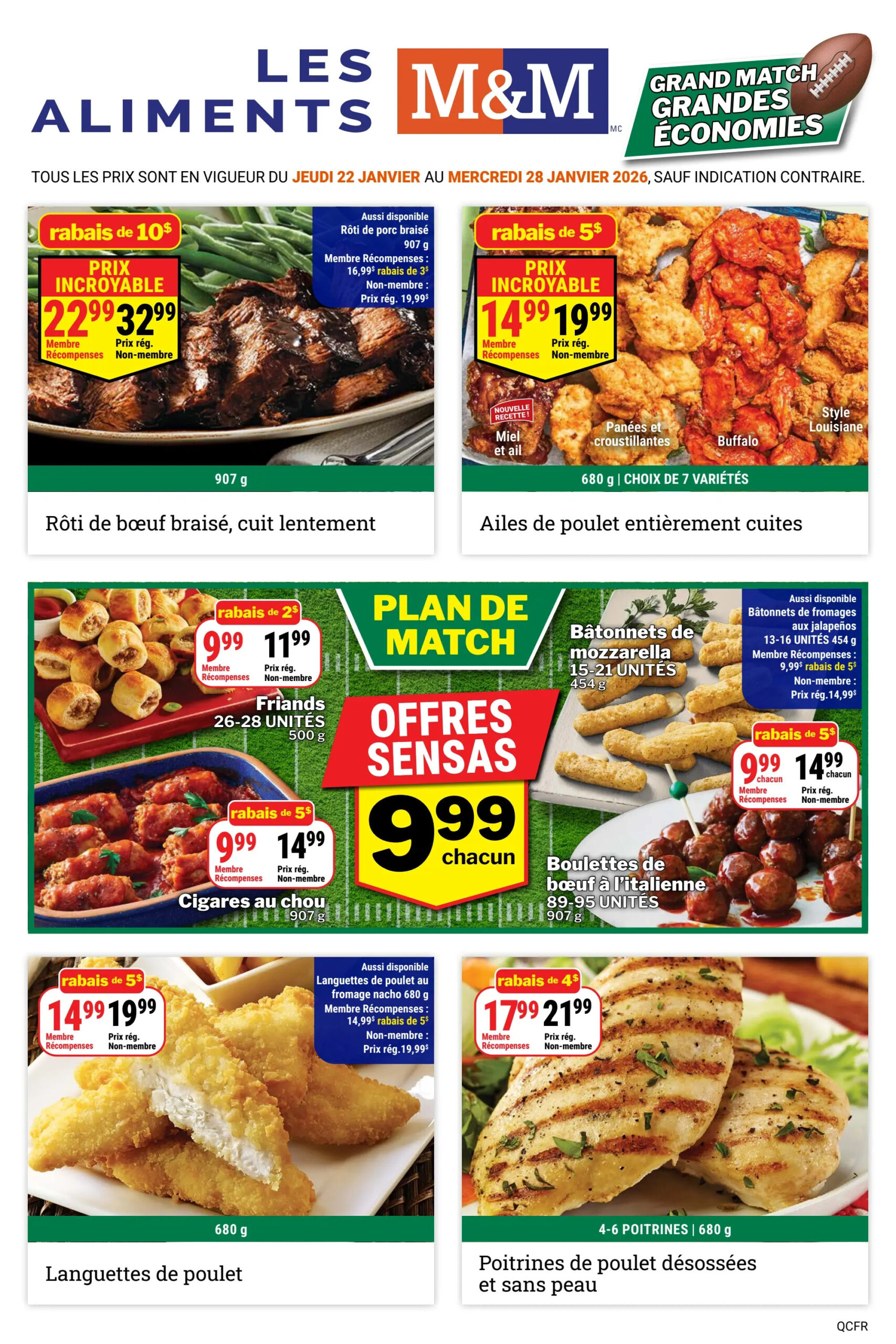 Circulaire Les Aliments M&M Du 22 Au 28 Janvier 2026 - Page 1