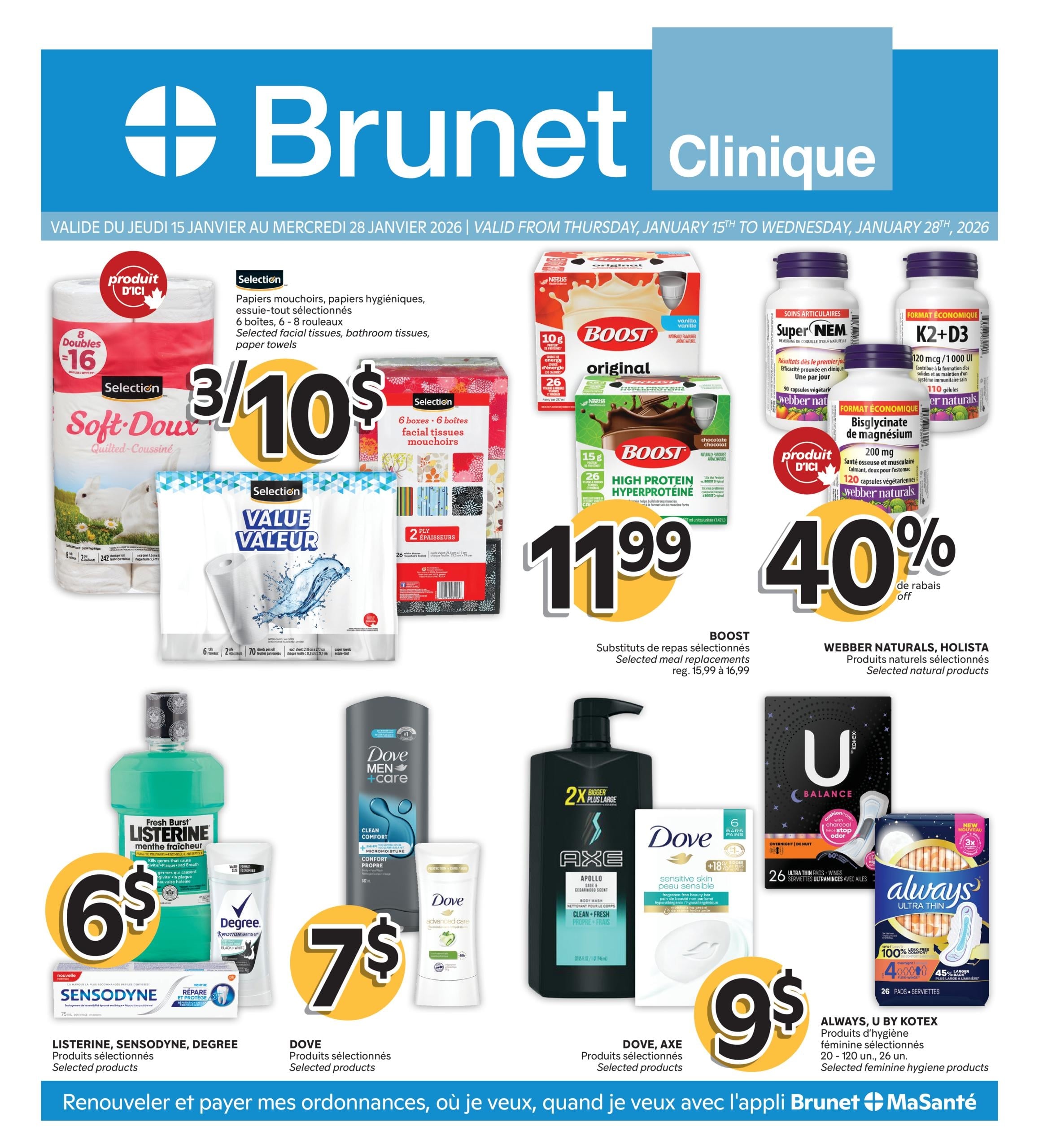 Circulaire Brunet – Clinique Du 15 Au 28 Janvier 2026 - Page 1
