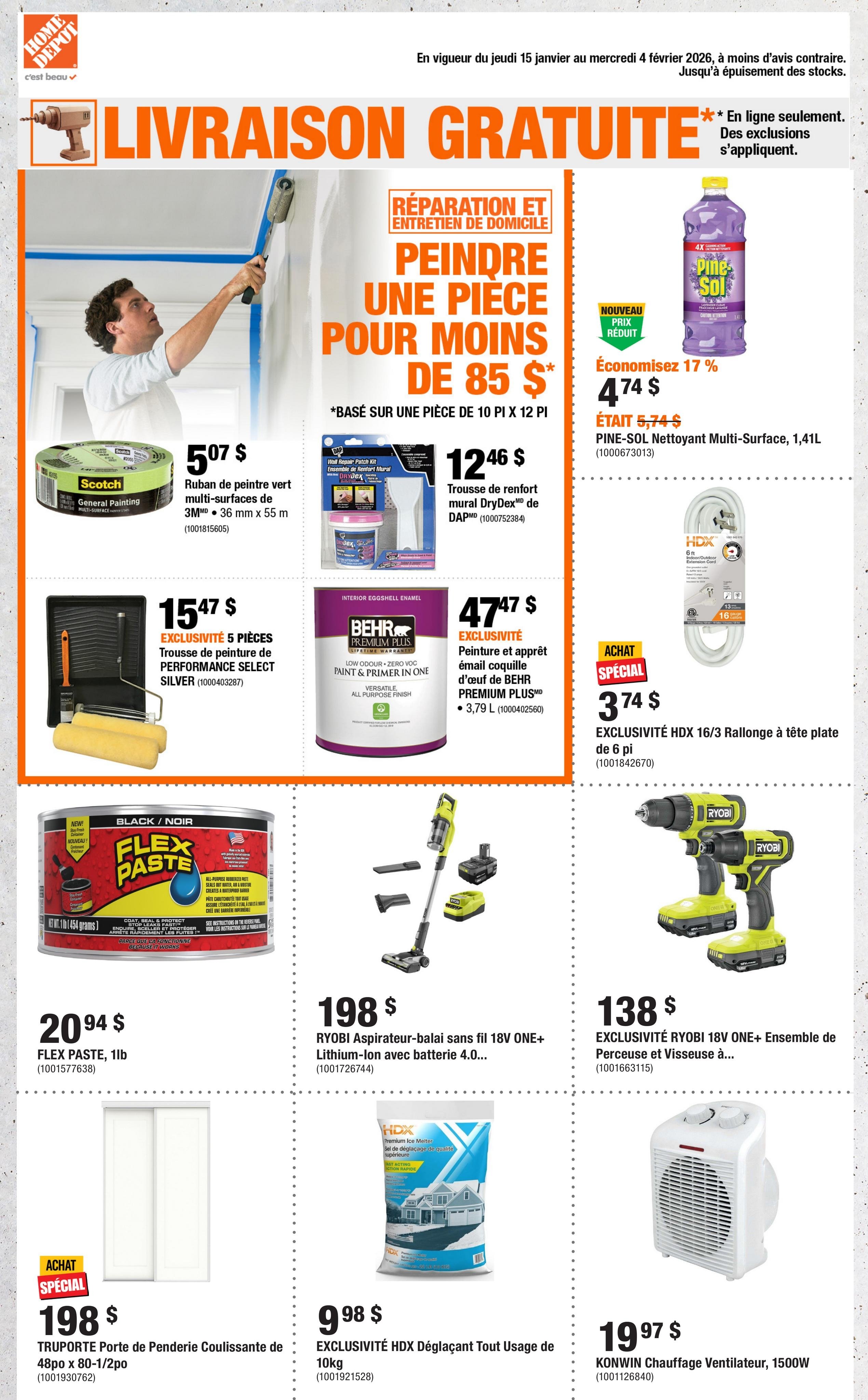 Circulaire Home Depot Du 15 Janvier Au 4 Février 2026 - Page 1