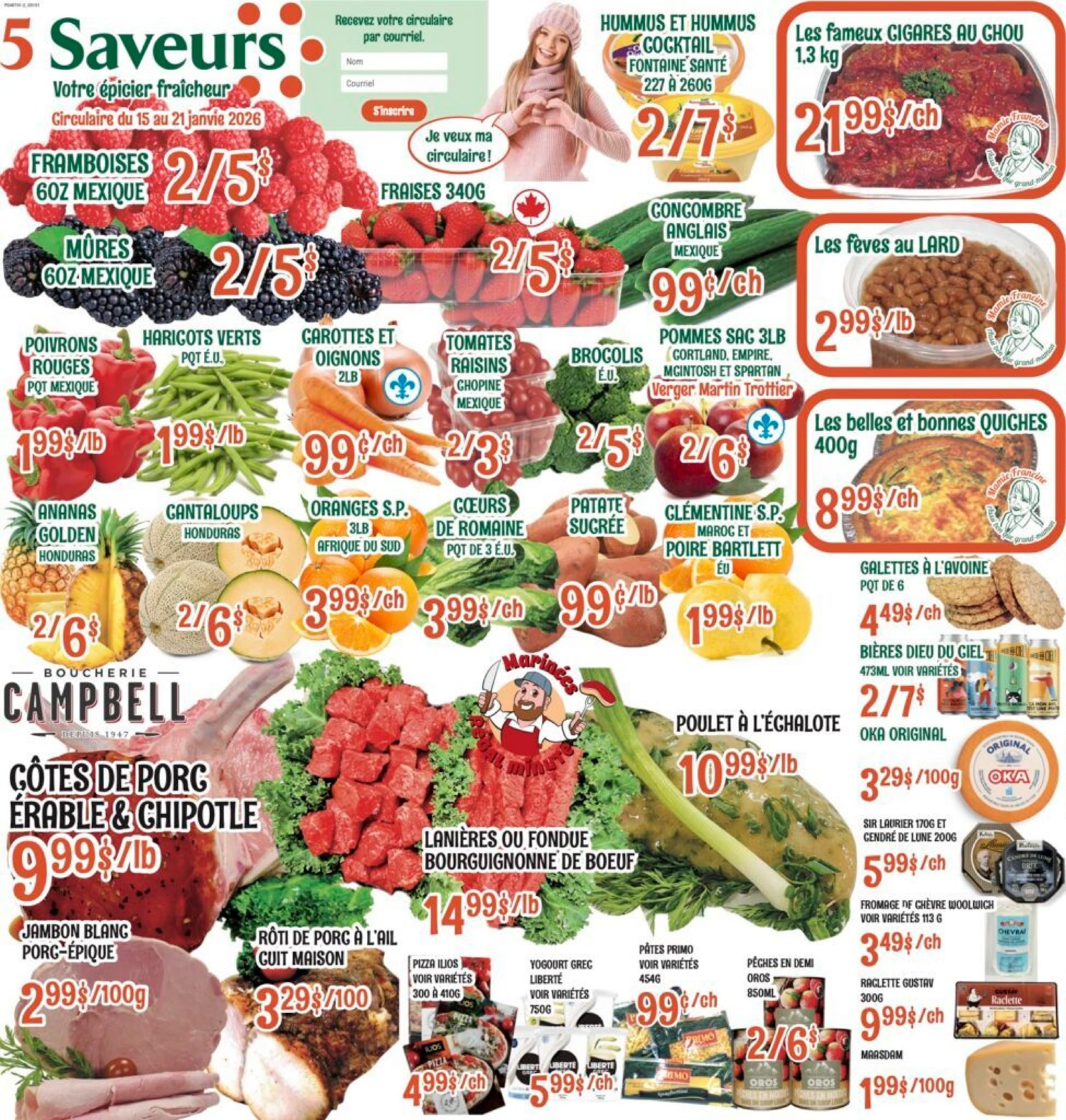 Circulaire Marche Le 5 Saveurs Du 15 Au 21 Janvier 2026