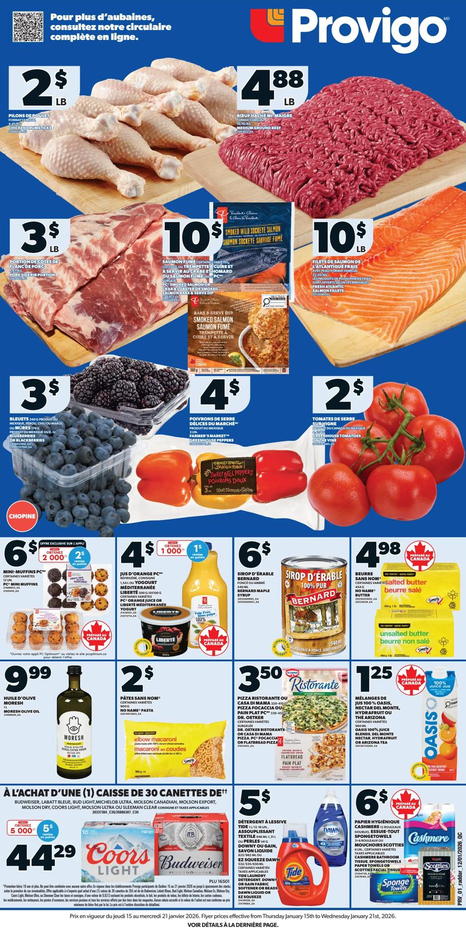 Circulaire Provigo Le Marché Du 15 Au 21 Janvier 2026