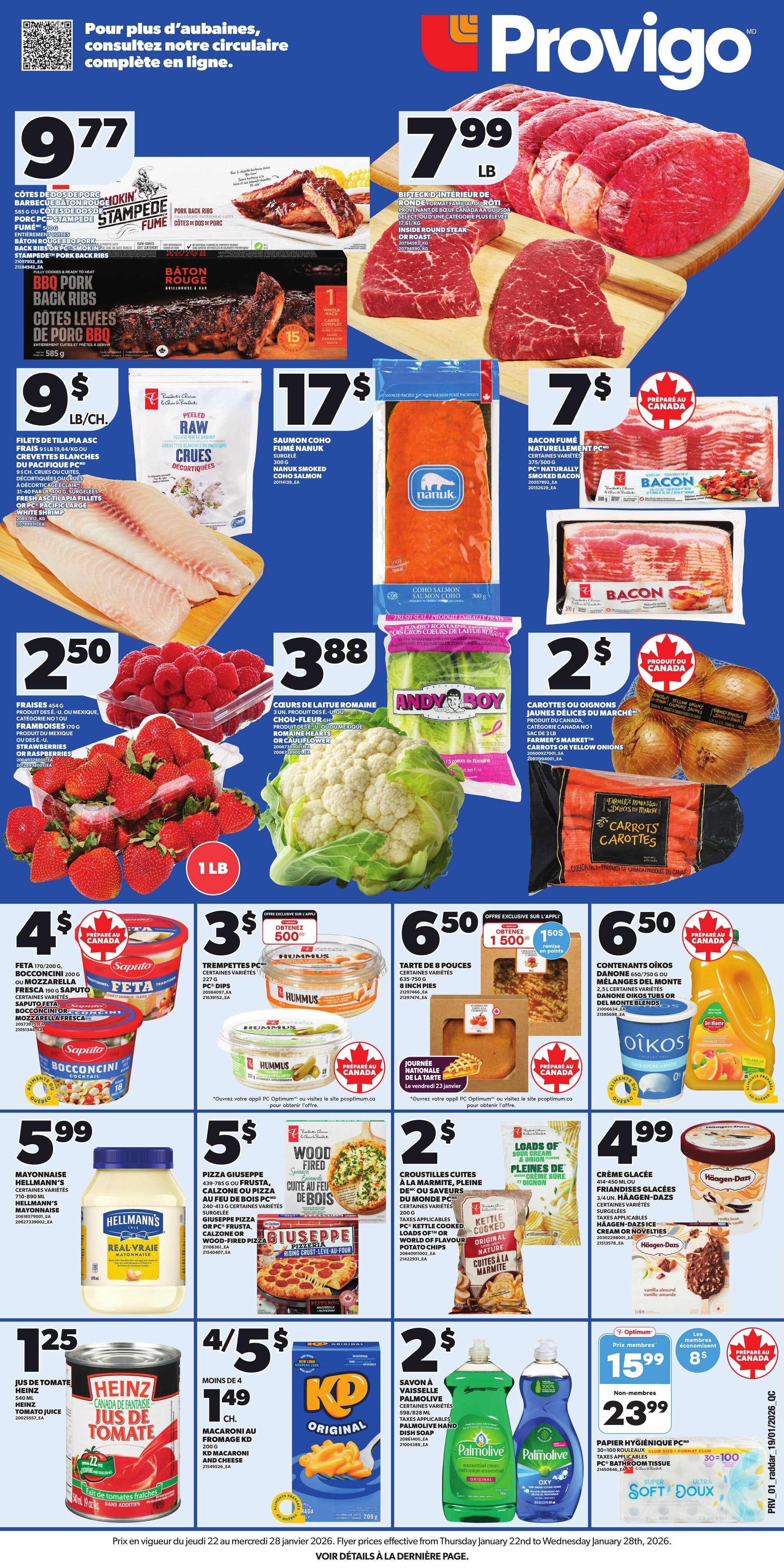 Circulaire Provigo Le Marché Du 22 Au 28 Janvier 2026